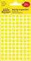 Label, 8 mm, round, AVERY ZWECKFORM, yellow, 416 label/pack
